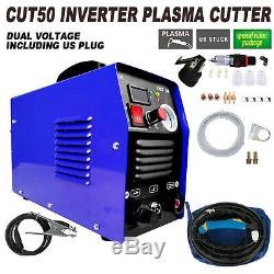 110V/220V CUT50 50AMP Plasma Welding Cutter Digital Cutting Inverter Machine USA