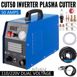 110V 220V Dual Volt CUT50 Air Plasma Cutter Pilot Arc Cutting Machine Inverter