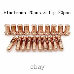 40pc Plasma Cutter Electrode Tip 0.053''1.3mm for Lincoln PRO-CUT 25 55 80 Torch