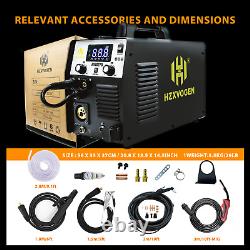 5 IN 1 CUT TIG MMA MIG Welder 250A 220V Gas/Gasless MIG Welder Air Plasma Cutter