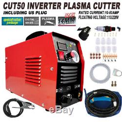 50 AMP Plasma Cutter CUT50 Welding Cutting Machine Digital Inverter 110/220V US