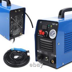 50A CUT-50 Air Plasma Cutter Digital Inverter Plasma Cutting Torc Machine 110V