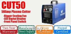 50A CUT-50 Inverter DIGITAL Air Cutting Machine Plasma Cutter 240V & Accessories