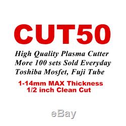 50A CUT50 Plasma cutter 110/220V Dual Voltage HF Compact Metal 1-14mm Hot Sale