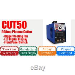 50A Plasma Cutter Machine Inverter Air Pressure Gauge Digital Display Hot Sales