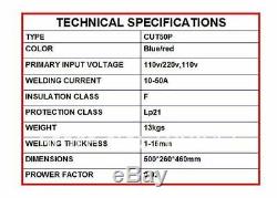 50A Plasma Cutter Pilot Arc110/220V CNC Compatible + torches +80pcs consumables
