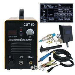 50AMP Plasma Cutter CUT50 Inverter 110/220V Dual Voltage Plasma Cutter Digital