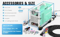 55 Amp Plasma Cutter/Cutting Machine, 110/220V Dual Voltage CUT-55 1/2 Clean