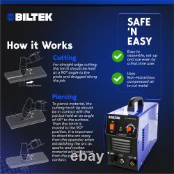 Biltek Plasma Cutter 50A Dual Voltage 110V/220V Cutting Torch Kit 1/2 Inch Cut