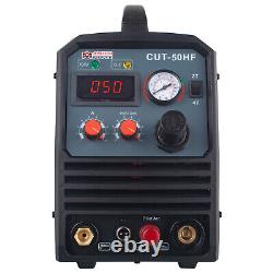 CUT-50HF, 50 Amp Plasma Cutter, Non-touch Pilot Arc, 95V-260V, 3/5 in. Clean Cut