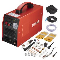 CUT50 Air Plasma Cutter 110/220V Dual Volt Cutting Machine Inverter Red 5.2 KVA