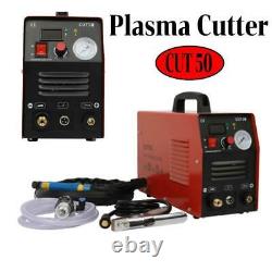 CUT50 Air Plasma Cutter 110/220V Dual Volt Cutting Machine Inverter Red 5.5 KVA