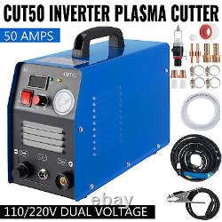 CUT50 Air Plasma Cutter 110V 220V Dual Volt Pilot Arc Cutting Machine Inverter