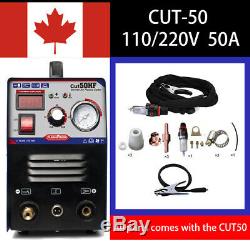 CUT50 DIGITAL Air Cutting 50A Plasma Cutter Welding Machine 110/220V IN CA STOCK
