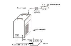 CUT50 Pilot Arc Air Plasma Cutter Machine DC Inverter 50A 110/220V & P80 Torch