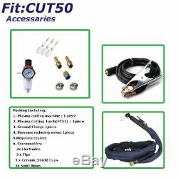 CUT50 Plasma Cutter 50A Inverter DIGITAL & Accessories 230V & Torches 1-14mm Cut