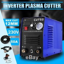 CUT50 Plasma Cutter 50A Inverter DIGITAL & Accessories 230V & Torches 1-14mm New