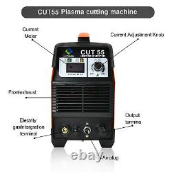 CUT55 Air Plasma Cutter 110V 220V Dual Volt IGBT 50A Pilot Arc Cutting Machine