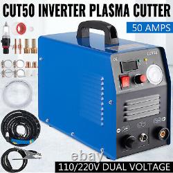 CUT55 Air Plasma Cutter 110V 220V Dual Volt Pilot Arc Cutting Machine Inverter