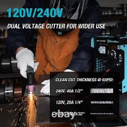 DURATECH Plasma Cutter 40 A IGBT Inverter Plasma Cutter 1/2 Clean Cut 120V/240V