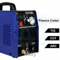 Digital Air Plasma Cutter 110/220V 14mm IGBT Cutting Machine Inverter CUT-50D