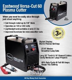 Eastwood Versa Cut 60 Amp Metal Cutting Plasma Cutter Improved with 2T/4T and