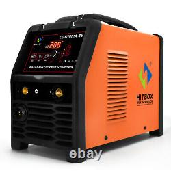 HITBOX 2in1 Air Plasma Cutter 55A Arc Cutting Machine Built-in Air Compressor