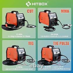 HITBOX 4 in 1 Cut/TIG/MMA Non-touch Pilot Arc Air Plasma Cutter Welding Machine