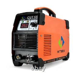 HITBOX 50A Air Plasma Cutter 110V/220V Dual Volt Pilot Arc Cutting Machine CUT55