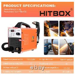 HITBOX Air Plasma Cutter 45A Non Touch Pilot Arc Cutting Machine 110V/220V 14mm