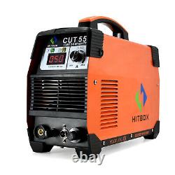 HITBOX CUT55 Air Plasma Cutter 110V 220V Dual Volt 50A Pilot Arc Cutting Machine