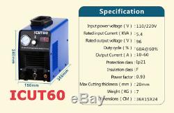ICUT60 DC Interver IGBT Air Plasma Cutter Cutting Machine 60A & AG60 Torch