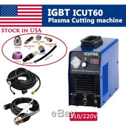 IGBT 60A Plasma Cutter Machine Cut-60 110/220V 3/4 Clean Cut & AG60 Torch