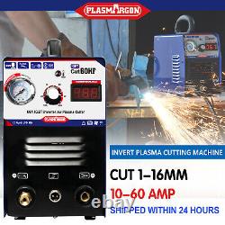 IGBT CUT60 Plasma Cutter Machine 220V 60Amps 3/4 Clean Cut & AG60 Torch