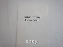 LOTOS LTP6000 60Amp Non-Touch Pilot Arc Plasma Cutter, 3/4 Clean Cut, Brown