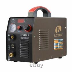 Lotos LT5000D 50Amp Pilot Arc Plasma Cutter, Brown, 110V/220V 1/2 Cleaning Cut