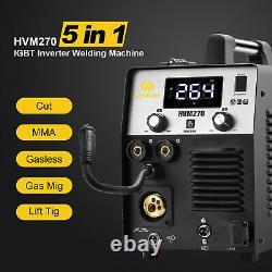 MIG/CUT/TIG/MMA Welder 5 in 1 250A MIG Welder Plasma Cutter 220V Gas/Gasless US