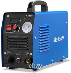 Mellcom CUT50 Welding Machine, 50 Amp Plasma Cutter 110/ 220V Dual Voltage 1/2 I