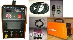 Non-Touch Pilot Arc Plasma Cutter CUT50F 50AMP 220V Comes With 18 Consumables