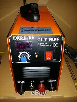 Pilot Arc Plasma Cutter CUT50DF 110V/220V & 18 Consumables 50AMP Colossal Tech