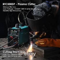 Plasma Cutter 7Gen 50A Dual 110/220V Pilot Arc BTC500DP Digital Cutting Machine
