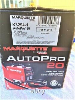 Plasma Cutter AUTOPRO K3294-1 Marquette By Lincoln 20 Amp Cuts 1/4 Max 115V NEW
