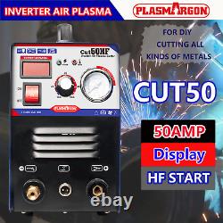 Plasma Cutter CUT50 55Amp 110/220V Inverter DC Air HF Start Cutting Machine 14mm