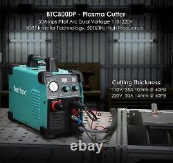 Plasma Cutter Cutting Machine Pilot Arc BTC500DP 50Amps Dual Voltage 110/220V