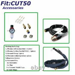 Portable Electric Digital Plasma Cutter Cut50 110/220v Compatible & Consumables