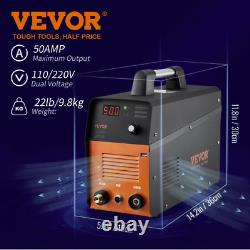 VEVOR Plasma Cutter, 50Amp, Air Cutting Machine with Plasma Torch, 110V/220V Dua