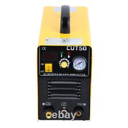 Yellow CUT 50 Plasma Cutter Touch Pilot Arc Torch Cutting Machine Portable